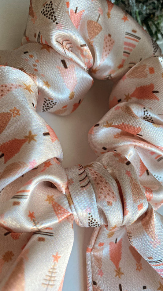 Holiday Satin Scarf Scrunchie